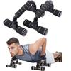 Comioke Push Up Bar, Pushup Stand, Parallele Basse, Push Up Maniglie, Parallele Calisthenics per Allenamento Muscolare e Allenamento della Forza -150 kg/Coppia (Grigio e Nero)