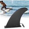 JEEZAO Fin Surf Pinna Direzionale Kayak Skeg Watershed Tracking Fin per Kayak Canoe Paddle Board Canoa Surf Board Longboard/Tavola da Surf/Stand up Paddle Board. (Nero)