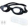 OUDQFCJ 1 pcs Occhiali da nuoto per bambini unisex antiappannamento per ragazze e ragazzi lenti antiappannamento