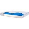 INmaterassi - Materasso Dolce Sonno Light in Memory Gel e Waterfoam, 11 Zone Ergonomiche, Rigidità Media, Rivestimento Anallergico e Antiacaro, Alto 18 cm, Letto Matrimoniale 160 x 190 cm