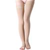 WALLFIRE Calze autoreggenti a coscia alta 23-32 mmHg Supporto antistress per prevenire la vena varicosa (Color : Skin Color, Size : M)