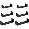 SONGMICS Mensole da Muro, Set da 3, 30/35/40 cm, Portata di 10 kg