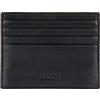 Bric's Bernina Portacarte Uomo Tascabile in Pelle con Protezione RFID, 9 Tasche Porta Carte o Biglietti da Visita, Dimensione 8 x 10 x 1,3 cm, Nero