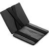 Jaimie Jacobs Flap Boy Slim Vegan Magic Wallet senza tasca per le monete protezione RFID integrata (Nero)