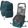 suradar Zaino Sottovuoto Viaggio, Zaino Ryanair 40x20x25 Con Pompa Sottovuoto Travel Trunki 2.0 Bagaglio a Mano 40x20x25 Ryanair Aereo Zaini 14 Pollici Porta PC Blu pavone