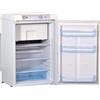 Smad Frigorifero Combinato, Frigorifero Congelatore Trivalente, 12V/220V/Gas, Frigorifero 100L per Caravan, Camper, Gite, Garage, Casa mobile, Bianco