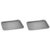 Aeternum Bakeware Petravera Teglia Bassa, Acciaio, Grigio, 43x29 cm (Confezione da 2)