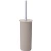 TATAY Spazzolone Bagno WC | Design Compatto e Funzionale | Scopino Bagno WC senza BPA | Prodotto in Spagna | 9,5 x 9,5 x 39,5 cm - Collezione Baobab - Taupe