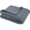 Sleepdown Coperta trapuntata a nido d'ape per divano letto, super morbida, calda e accogliente, lussuosa, 200 x 150 cm, blu jeans, 5056242894322