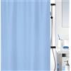 Spirella Tenda da Doccia Primo in Poliestere 180x180 cm Blu Cielo