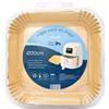 Raylu Paper - Carta friggitrice ad aria, 50 pezzi di carta Air Fryer quadrata da 20 cm, fodera monouso antiaderente, accessorio per friggitrice, forno e microonde (20 cm, quadrato)