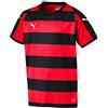 PUMA Liga Jersey Hooped Jr, Maglia Calcio Unisex-Bambini, Rosso Red Black), 164