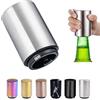 HONGP Apribottiglie magnetico a pressione, apribottiglie automatico a pressione, per birra, cola, soda e corona, accessorio da cucina, idea regalo per uomo