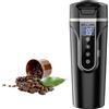 Auveach Bollitore Elettrico da Viaggio 12V/24V 500ml Tazza Riscaldante Portatile per Auto Camion Temperatura Regolabile LED Display Digitale Intelligente Acciaio Inox SUS304