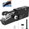 Sicomne Macchina da Cucire Portatile, Sicomne Macchina Per Cucire Professionale Mini Elettrica Handheld Sewing Machine per Principianti, Cucitura Rapida adatta per Vestiti, Tende in Tessuto, Fai da te