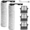 KiimSin Spazzole rullo Parti di ricambio per Tineco iFloor 5 Breeze Complete accessori aspirapolvere umido e secco, 2 spazzole rullo + 3 Filtro + 1spazzole