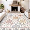 MAST DOO Tappeto da soggiorno lavabile, 80x150 cm, stile boho-vintage, morbido e antiscivolo