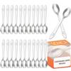Set 8 Cucchiaini Da Caffè Espresso In Acciaio Inox - Piccoli Cucchiai Demitasse Da Dessert, 10,9 Cm, Lucidi, Lavastoviglie, Regalo