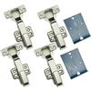 GEFONG 105 Gradi Battuta Esterna Cerniere Idrauliche 35 mm con Ammortizzatore Soft Close Cerniera Silenziosa per Ante di Armadi e Mobiletti da Cucina Confezione da 4 Pezzi