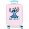 Disney Joumma Stitch Valigia da cabina rosa 33x50x20 cm Rigida 2 kg Lucchetto a combinazione laterale ABS 2 kg 33L Bagaglio a mano