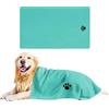 DHJWDUX 1 Pezzo Asciugamano Cane Asciugamani per Cani Asciugamano ad Asciugatura Rapida per Cane 50 x 100 cm in Super Microfibra Morbidi Confortevoli e Assorbenti Verde
