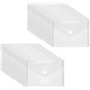 Bloomique 40 buste in plastica, formato A6, portadocumenti, impermeabili, con chiusura a bottone, per casa, ufficio, scuola, viaggi (set A)