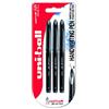 Uni-Ball Penna rollerball UB-188-Micro Air, inchiostro nero Super Ink, a prova di manomissione, pennino per penna stilografica, confezione da 3 pezzi