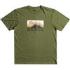 Quiksilver QS Gradient Mountains SS T-Shirt, Verde, M Uomo