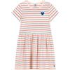 Petit Bateau A0cy2, Abito A Maniche Corte Bambina, Ecrù/Multicolore, 3 Anni