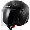 Amato Moto CASCO JET LS2 AIRFLOW 2 SOLID NERO LUCIDO (XXL)