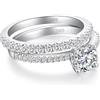 jiamiaoi Anello Donna Anelli Donna Argento 925, Anelli Fidanzamento Promise Ring Engagement Ring 5