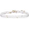 COAI Bracciale Fine da Donna Doppio Strato di Perline di Pietra di Luna, Bracciale da Donna in Pietra di Luna Naturale 3mm