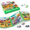 SYNARRY Puzzle magnetici a tema veicolo per bambini 3-5, 36 pezzi puzzle da viaggio per bambini dai 4 agli 8 anni, attività di viaggio in aereo in auto, giochi magnetici, giocattoli per 3 4 5 6 anni