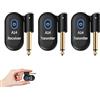 INGPARTNER A14-2 - Sistema di chitarra wireless, 2,4 GHz, 2 modalità, dimensione pollice, batteria ricaricabile agli ioni di litio, portata 30 m, 10 ore, plug & play per chitarra, basso, violino
