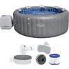 Bestway Lay-Z-Spa Santorini HydroJet 6001T - Piscina idromassaggio spa