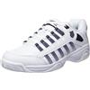 K-Swiss Court Prestir, Scarpe da Tennis Uomo, Bianco Blu Marino, 41 EU