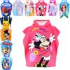 SUN CITY - Poncho Telo Mare Bambino con Cappuccio | Cartoni Animati Manga Videogiochi | Cotone Morbido o Microfibra Asciugatura Rapida | Spiaggia Piscina [55x55-18091 Fucsia]