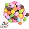 QIUMING 27 Pezzi Di Di Palline Di Gelato Finte Simulazione Dessert Simulazione Realistica Dessert Alimentari Applicabile per la decorazione di negozi di casa, oggetti di scena (Gelato grande)