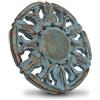 The Great Indian Bazaar Sottopentola in legno fatto a mano per piatti caldi e piatti e pentole titolare caldo pad per cucina e tavolo da pranzo Decor pentole resistente al calore rustico sculture decorative 15 cm