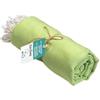 Colorfamily Telo Mare in Cotone Riciclato Telo Spiaggia 170X90cm Asciugamano da Spiaggia con Frange Idea Regalo Divertente Verde
