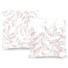 Decoratea Federe per cuscini 60 x 60 cm - Federe decorative (set di 2) per divano, letto, sedia, soggiorno, auto, molto morbide, moderne e con cerniera invisibile (rose rose)