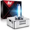 WinPower D5S Xenon Lampada 35W 8000K HID Auto Fari Lampadine Blu Base Metallica Completa Lampadina 12 V Ricambio Kit, 1 Bulbi