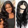 Vanmast Parrucca Donna Capelli Veri Umani V Part Wig Human Hair Body Wave Wig Upgrade U Part Wig Wear And Go Glueless Wig Human Hair 180% Density Parrucca Capelli Umani Parrucca Riccia Human Hair Wig 16 Inch