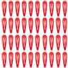 PIDOUDOU 40 fermagli per capelli da ragazza, 5 cm, in metallo, per donne (rosso)
