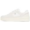 Tommy Hilfiger Donna Sneakers Court Essential Basket Profilo Basso, Bianco (Ecru), 39 EU