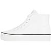 Calvin Klein Donna Sneakers Vulcanizzate Bold Mid Profilo Alto, Bianco (Bright White/Black), 39