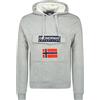 Geographical Norway Gadrien Men - Felpa Cappuccio con Tasca A Canguro Uomo - Felpa Pullover Hoody Caldo A Maniche Lunghe - Abito Ideale Primavera Estate Autunno Inverno (Grigio Chiaro L)