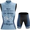 Mydawan Abbigliamento Ciclismo Completo Bici MTB Donna,Maglia Ciclista Estivo Maglietta da Ciclo Senza Maniche Gilet e Pantaloncini Shorts con 19D Gel Imbottiti,Tuta da Bicicletta Asciugatura Rapida|13,M