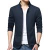 Generic Giacca bomber da uomo con colletto alla coreana, slim fit, giacca a vento sottile primaverile, blu navy, M