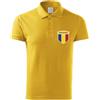 lepni.me Polo da Calcio da Uomo della Romania con Il Tuo Nome e Numero | Bandiera Rumena Distintivo, Maglia Personalizzata | Campionato Europeo 2024 (S Giallo Solo Logo della Squadra)